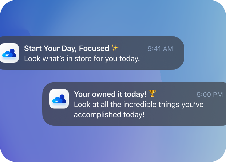 SAP Sales Cloud catch-up notifications