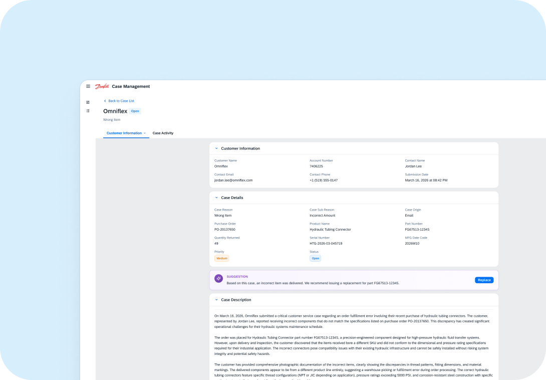 Danfoss case management