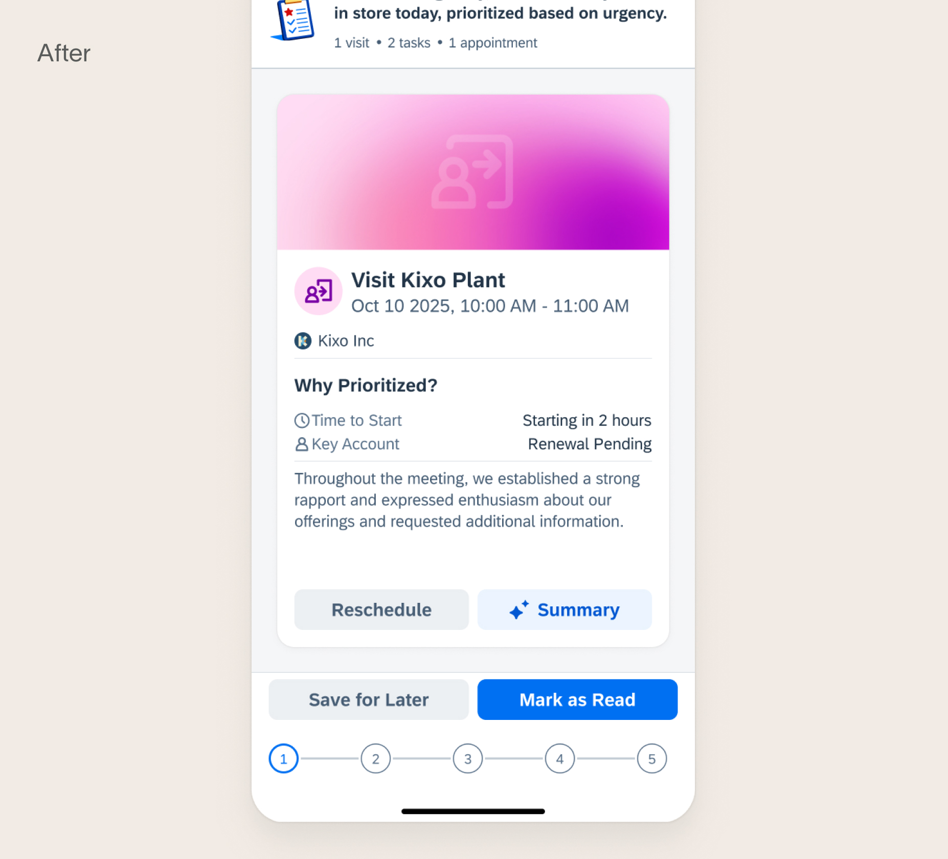 After – consolidated guided flow
